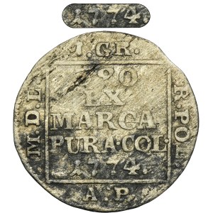 Poniatowski, Groschen Warsaw 1774 AP - RARE