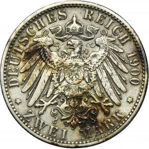Germany, Kingdom of Prussia, Wilhelm II, 2 Mark Berlin 190 A