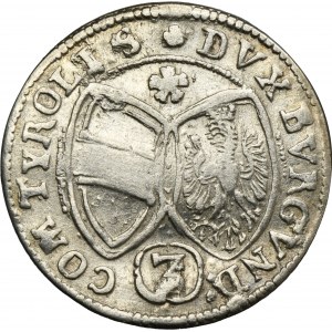 Austria, Ferdinand Karl, 3 Kreuzer Hall 1643