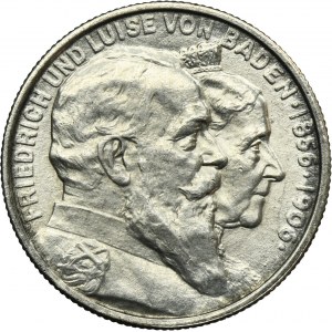 Deutschland, Baden, Friedrich I., 2 Mark Karlsruhe 1906