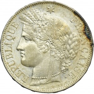 France, II Republic, 5 Francs Paris 1850 A