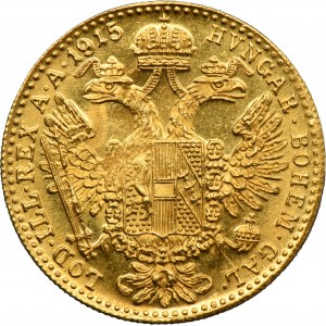 Austria, Franz Joseph I, Ducat Wien 1915 - RESTRIKE