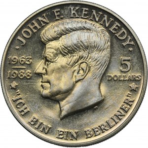 Niue, 5 Dollars 1988 - J.F. Kennedy