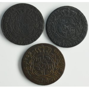 Set, Poniatowski, 3 Groschen (3 pcs.)