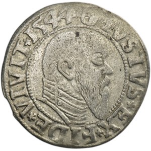 Duchy of Prussia, Albrecht Hohenzollern, Groschen Königsberg 1544 - PRVSS
