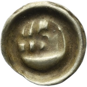Silesia, Duchy of Schweidnitz, Sigismund of Luxembourg, Albrecht or Ladislaus Posthumus, Hohlpfennig Schweidnitz 1414-1448 - head to the right
