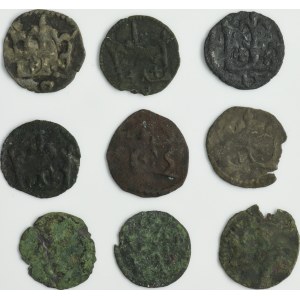 Set, Ladislaus III and Casimir IV Jagiellon, Denarius (9 pcs.)