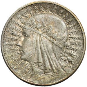 Głowa Kobiety, 10 złotych Londyn 1932