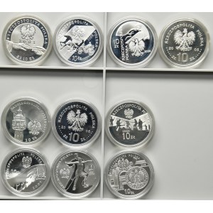 Set, 10 gold 2005-2006 (10 pieces).