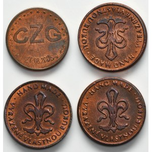 Set, Token 2005 and 2007 (4 pcs.)