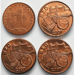 Set, Token 2005 and 2007 (4 pcs.)