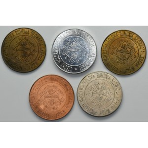Set, Token II International Numismatic Conference in Sanok 2002 (5 pcs.).