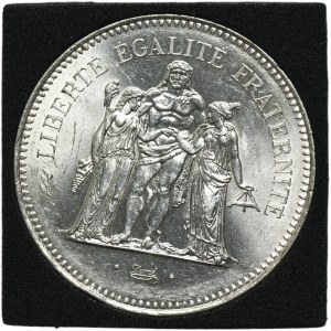 France, 5th Republic, 50 Francs Paris 1979 - Hercules