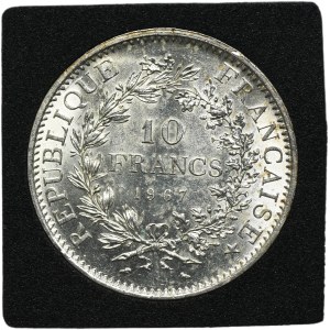 France, V Republic, 10 Francs Paris 1967