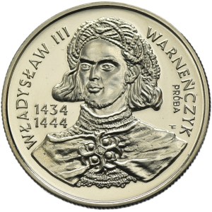 PRÓBA NIKIEL, 10.000 złotych 1992 Władysław III Warneńczyk - popiersie