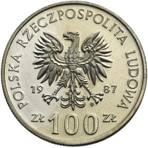 PRÓBA NIKIEL, 100 złotych 1987 Kazimierz III Wielki