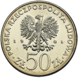NIKIEL SAMPLE, 50 gold 1981 Boleslaw II the Bold