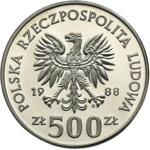 PRÓBA NIKIEL, 500 złotych 1988 Jadwiga