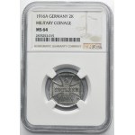 Ost, 2 Kopeck Berlin 1916 A - NGC MS64