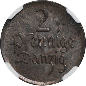 Freie Stadt Danzig, 2 Fenigi 1926 - NGC MS63 BN