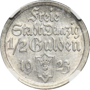 Free City of Danzig, 1/2 gulden 1923 - NGC MS62
