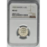 Free City of Danzig, 1/2 gulden 1923 - NGC MS62