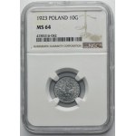 General Government, 10 groszy 1923 - NGC MS64