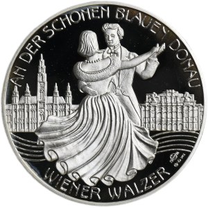 Austria, Johann Strauss Medal, On the Beautiful Blue Danube
