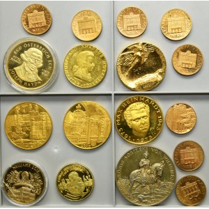 Set, Austria, Commemorative Coins and Medals (17 pcs.)