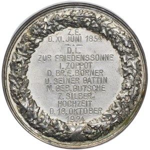 Zoppot, Medal Silver Anniversary 1924 - NGC UNC DETAILS