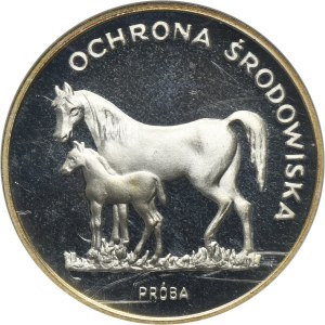 PRÓBA, 100 złotych 1981 Ochrona Środowiska Konie