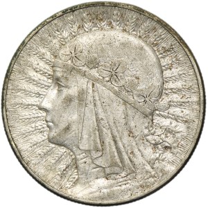Hlava ženy, 10 zlotých Varšava 1932