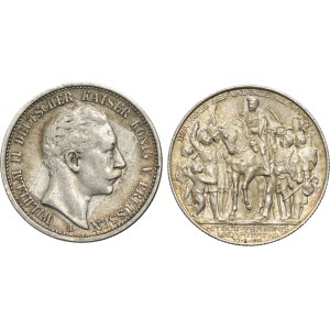 Set, Germany, Kingdom of Prussia, Wilhelm II, 2 Mark 1905-1913 (2 pcs.)