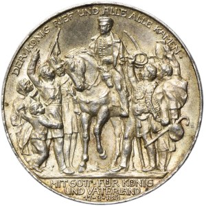 Germany, Kingdom of Prussia, Wilhelm II, 3 Mark Berlin 1913 A