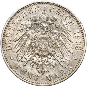 Germant, Kingdom of Prussia, Wilhelm II, 5 Mark Berlin 1903 A