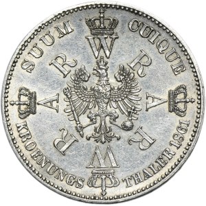 Germany, Kingdom of Prussia, Wilhelm I, Crown Thaler Berlin 1861