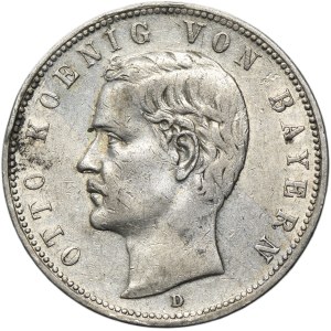 Germany, Bavaria, Otto, 5 Mark Munich 1908 D