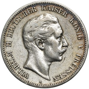 Germany, Kingdom of Prussia, Wilhelm II, 5 Mark Berlin 1895 A