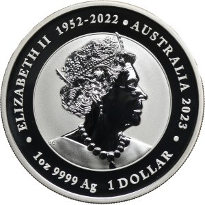 Australia, Elizabeth II, 1 Dollar Perth 2023 P - Dragon & Koi