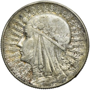 Hlava ženy, 5 zlotých Varšava 1934