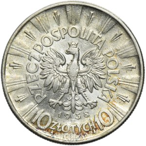 Piłsudski, 10 zlotých 1938