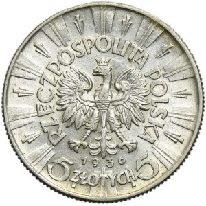 Pilsudski, 5 zloty 1936
