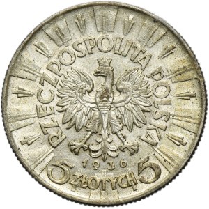 Pilsudski, 5 zloty 1936