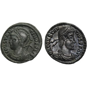 Set, Römisches Reich, Follis (2 Stück).