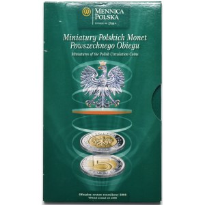 Set, Miniatures of Polish Coins of General Circulation 2008