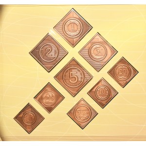 Set, Mint of Poland, Clips of Polish Coins of General Circulation (9 pieces).
