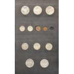 Sada s polskými mincemi z let 1916-1944 (cca 82 kusů).