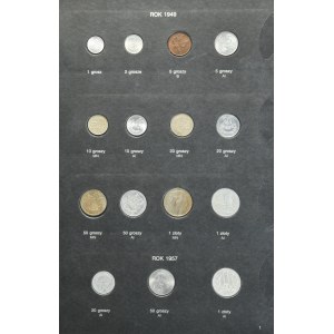 Set, Cluster with Polish coins from 1949-1972 (approx. 98 pieces).