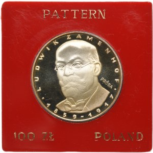 PRÓBA, 100 złotych 1979 Ludwik Zamenhof