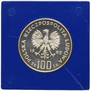 PLN 100 1982 Cigogne de la protection de l'environnement